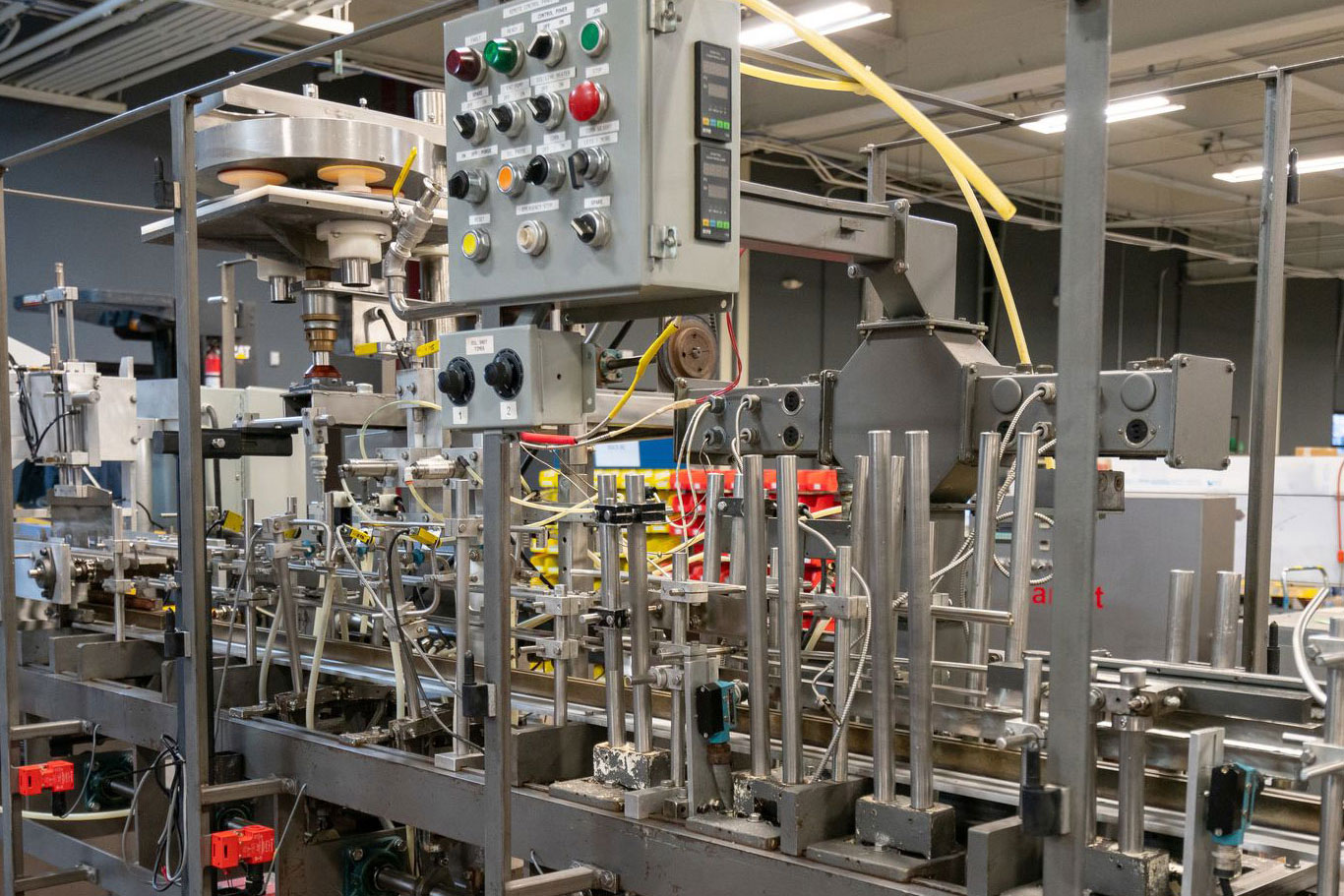 Plug and play packaging machinery installed on production floor